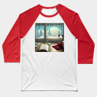 Christmas Vibes of Snowing Winter New Year Arriving Knitting Love and Blessed New Year Baseball T-Shirt